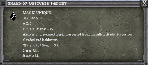 SHARD OF OBSCURED INSIGHT item card